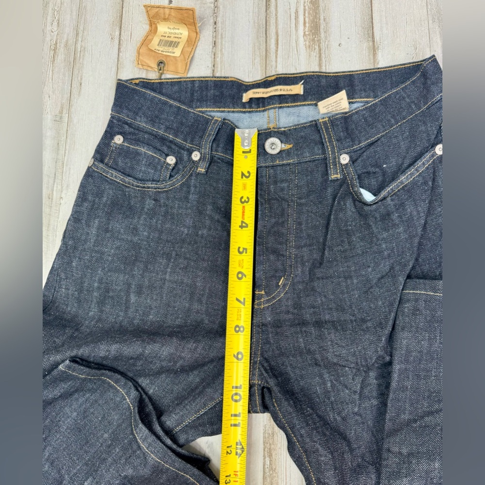 John Varvatos USA Regular Blue Low Rise Mens Bootcut Cotton Jeans 28(28x31) NWOT - Picture 6 of 11